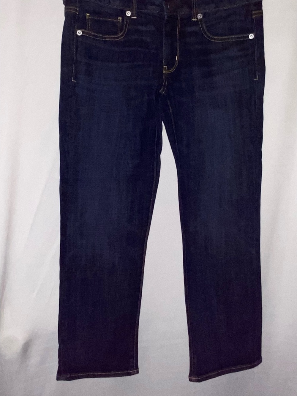 American Eagle Artist Crop Womens Jeans Size 6 Regular Blue Stretch Dark Wash